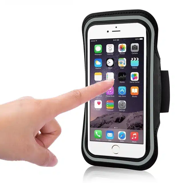 Adjustable Armband Pouch for Phones (Black)