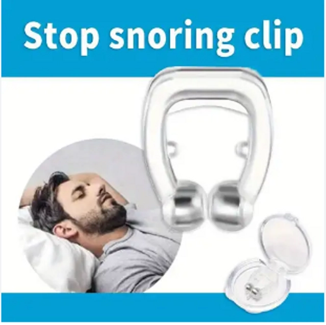 Silicone Anti Snoring Nose Clip (White)