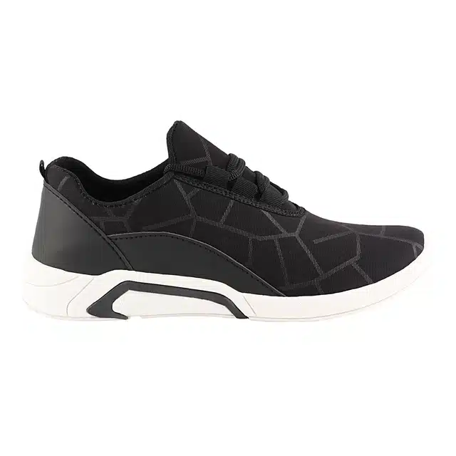 Sports Shoes for Men (Black & White, 6)