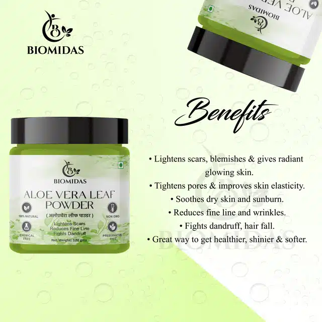 Biomidas Aloe Vera Leaf Powder (120 g)