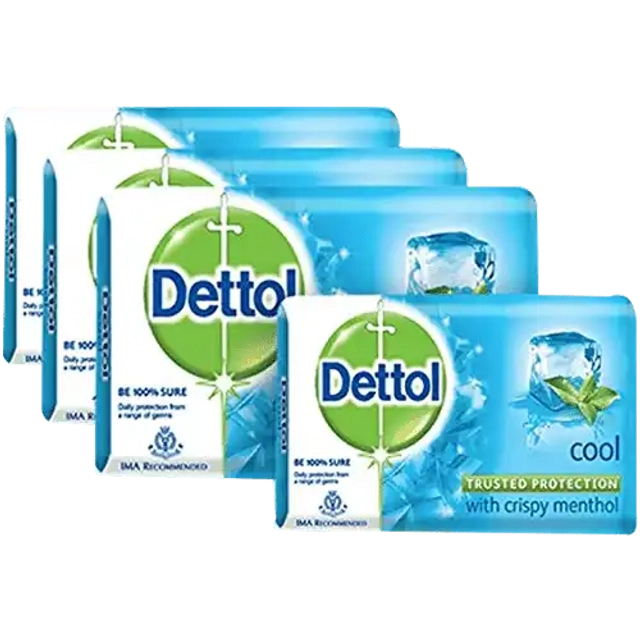 Dettol Cool Soap 100 g (Pack of 4)