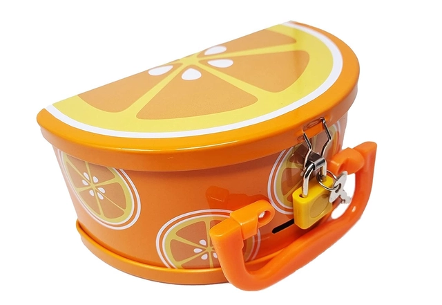 Kalra Magic Fruit Shaped Coin Box for Kids (Orange)