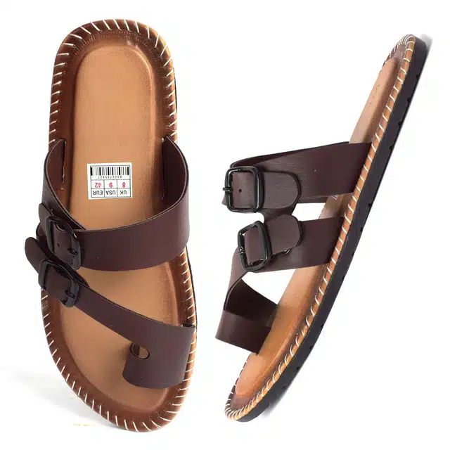 Sandals for Men (Brown, 7)