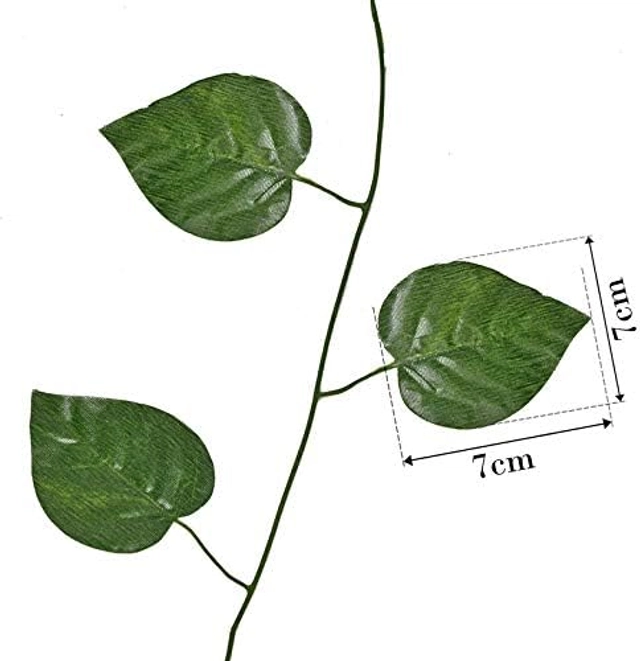 Artificial Money Plant (Green, 7 feet) (Pack of 3)