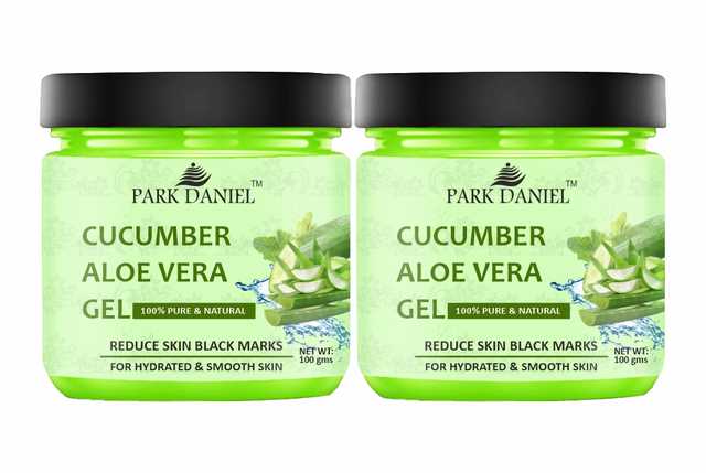 Park Daniel Cucumber Aloe Vera gel (Pack of 2, 100 ml) (SE-642)