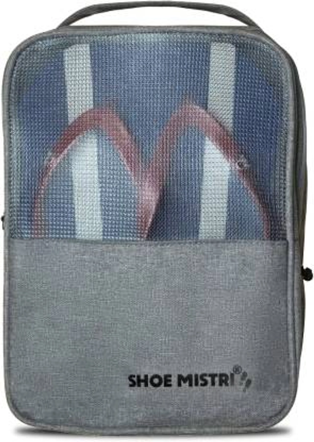 Shoe Mistri Shoe Pouch  (Grey)