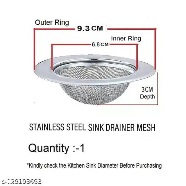 Sink Strainer for Kitchen (Silver)