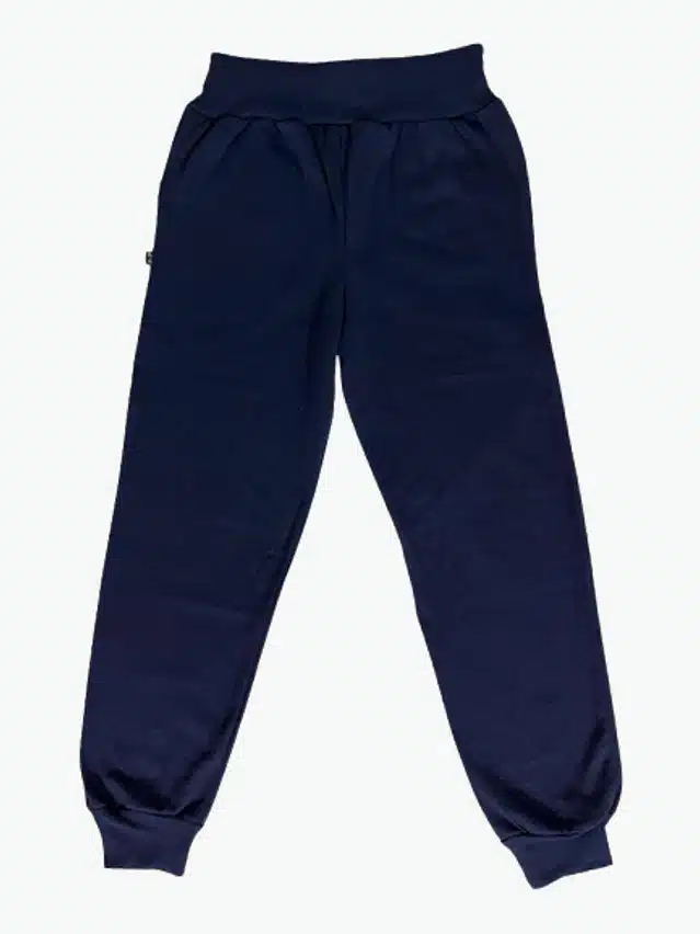 Cotton Blend Self Design Track Pant for Boys (Blue, 3-4 Years)