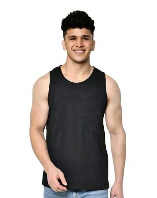 Shivanshi Unique Traders Stylus Cotton Vest For Men (Black, XL) (S24)