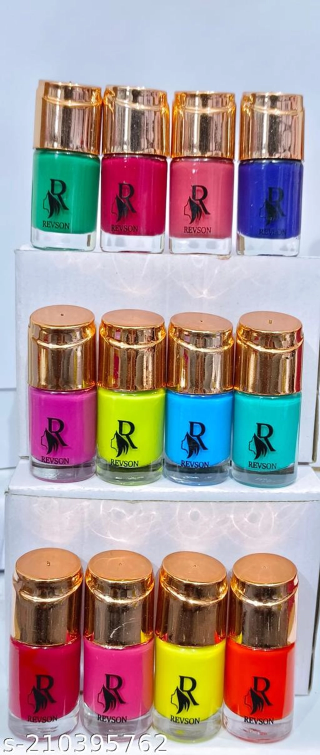 Revson Nail Paint for Women (Multicolor, 6 ml) (Pack of 12)