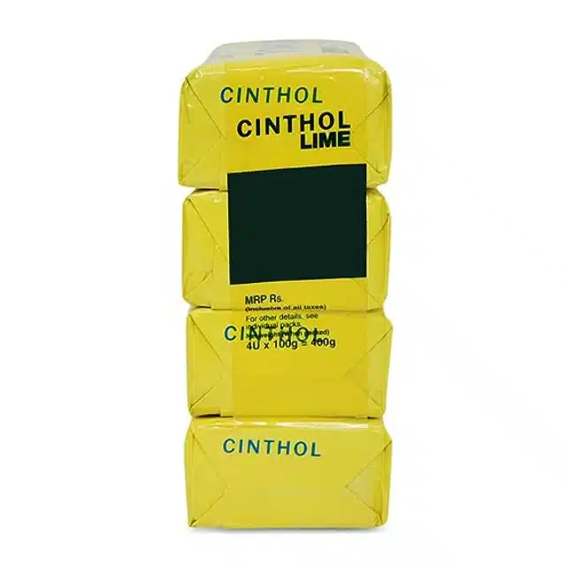 Cinthol Lime Refreshing Deo soap - 4 X 100 g (Pack Of 4)