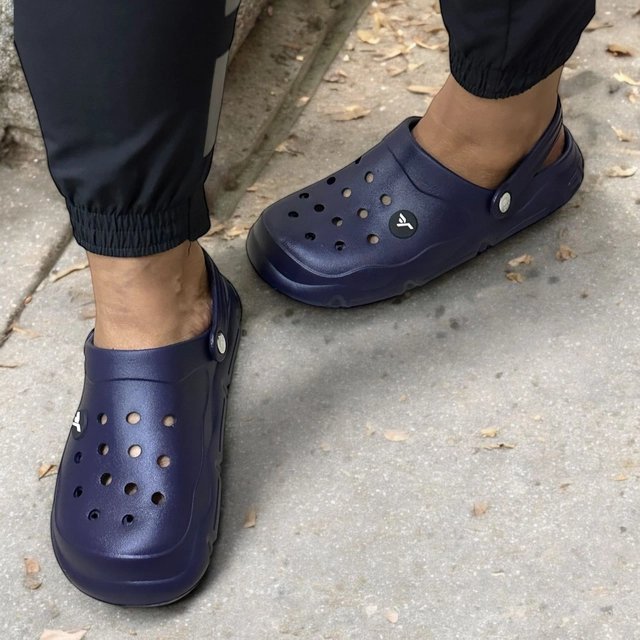 Clogs for Men (Navy Blue, 6)