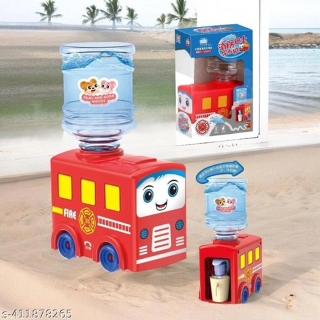 Fire Bus Water Dispenser  Early Development Toy for Kids (Red, 200 ml)