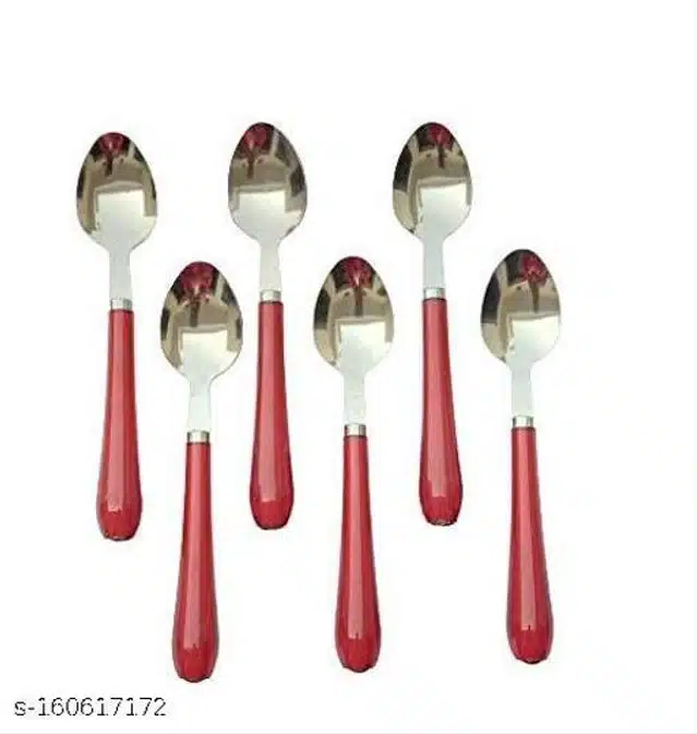 Stainless Steel Spoons (Assorted, Pack of 6)