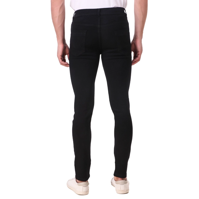 Denim Regular Fit Jeans for Men (Black, 28)