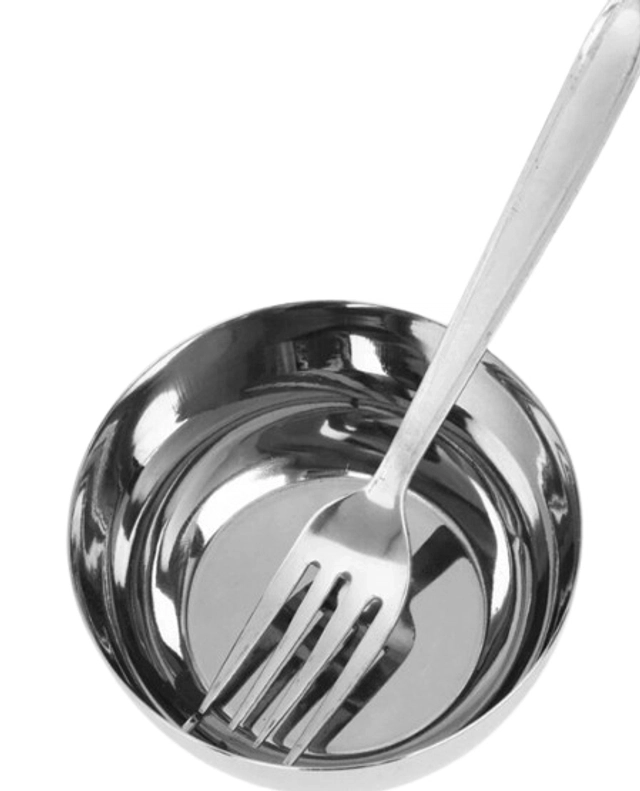 JENSONS Steel Baby Fork & Spoon (2.5 cm each, Pack of 8)