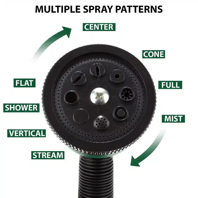 7 Pattern High Pressure Hose Nozzle Water Spray (Multicolor)