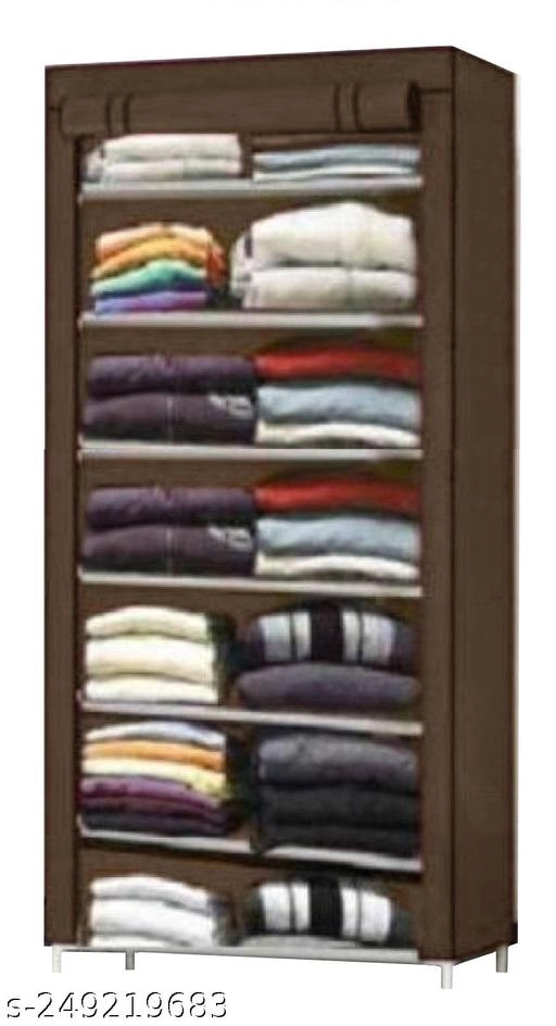 Metal 7 Layer Collapsible Multipurpose Rack (Brown)