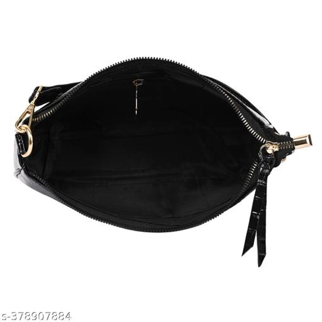 PU Handbag for Women (Black)