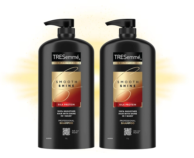 TRESemme Smooth Shine Silk Protein Hair Shampoo (1000 ml, Pack of 2)