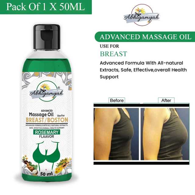 Abhigamyah Breast Massage Oil Helps In growth, Firming & Tightening (50 ml, Pack Of 1) (A-273)