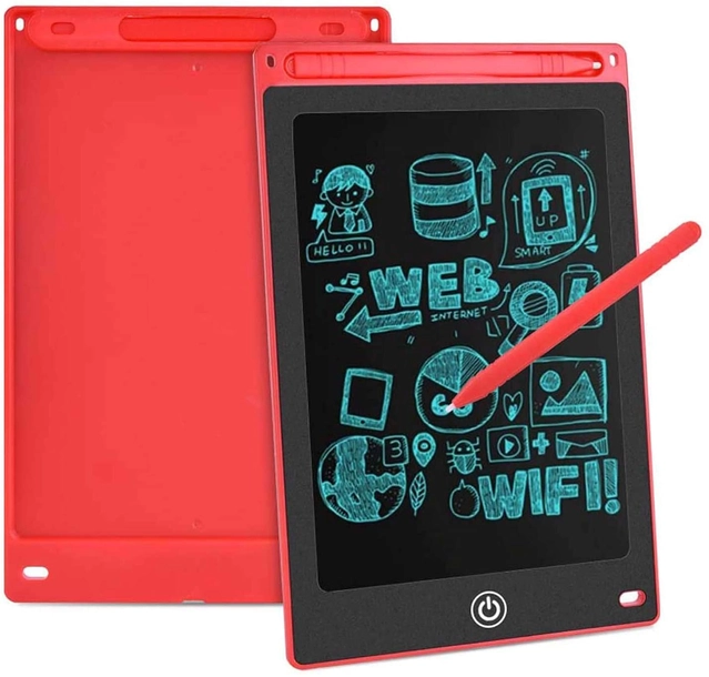 Re-Writable Digital LCD Writing Tablet for Kids (Multicolor, 8.5 inches)