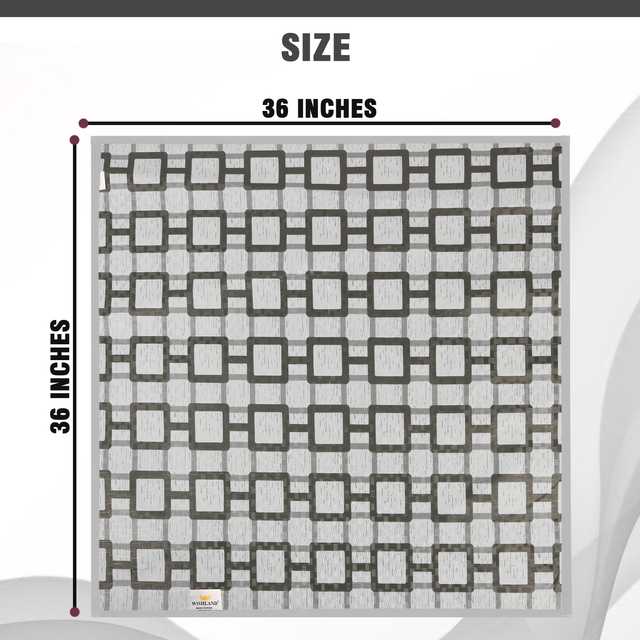 PVC 0.30 mm Waterproof Bed Server Food Mat (Multicolor, 36 x 36 Inch) (A-67)