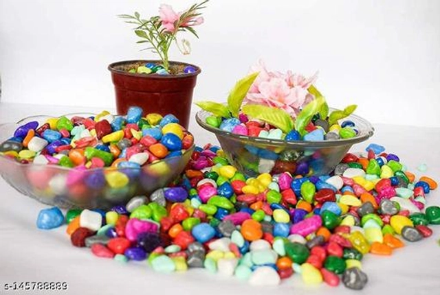 Decoration Pebbles Stones (Multicolor, 2000 g)