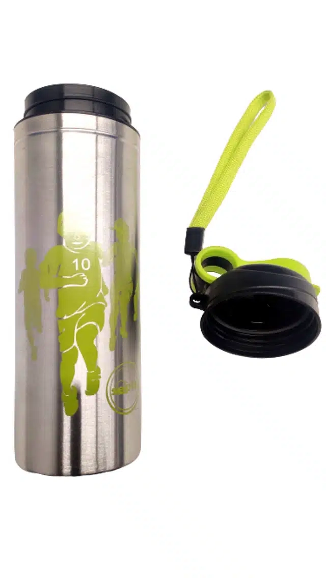 Stainless Steel Non-Insulated Water Bottle (Green, 500 ml)