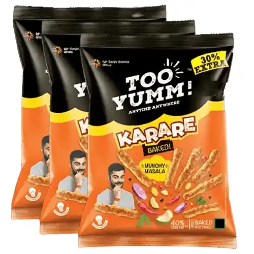 Too Yumm Karare Chips Munchy Masala 3X37 g (Set of 3)