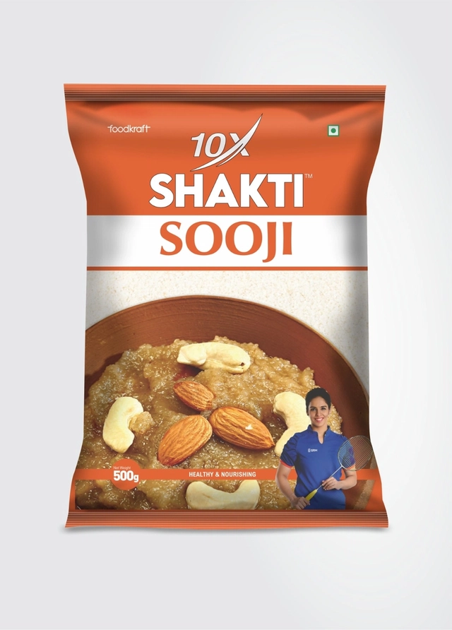 10X शक्ति प्रीमियम सूजी 500 g