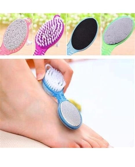 4 in 1 Foot Pedicure Brush (Multicolor)