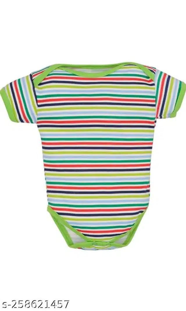 Cotton Rompers for Kids (Multicolor, 0-3 Months)