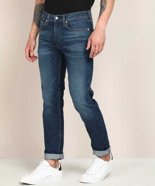 Pinak Cotton Stretchable Slim Fit Men Jeans (Blue, 32) (PS-225)