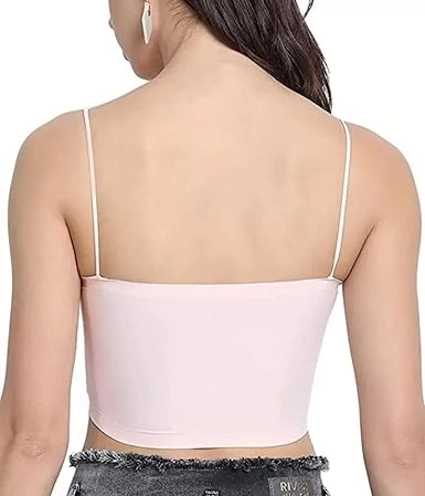 Cotton Padded Bra for Women (Pink, Free Size)