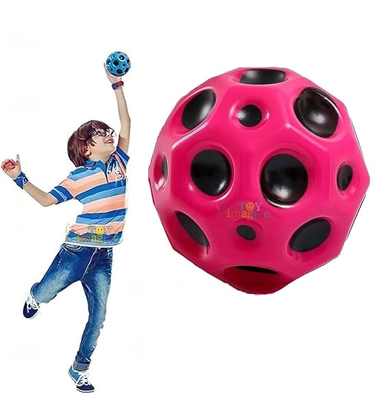 High Bounce Moon Space Ball for Kids (Multicolor)