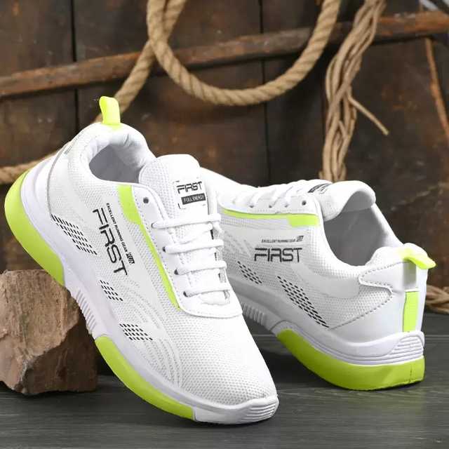 Sports Shoes For Men (Pack Of 2) (White & Black, 10) (SLI-32)