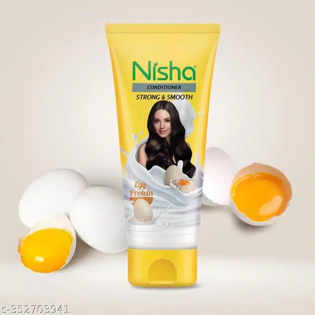 Nisha Egg Protein Hair Conditioner Bottle (80 ml, Pack of 2)