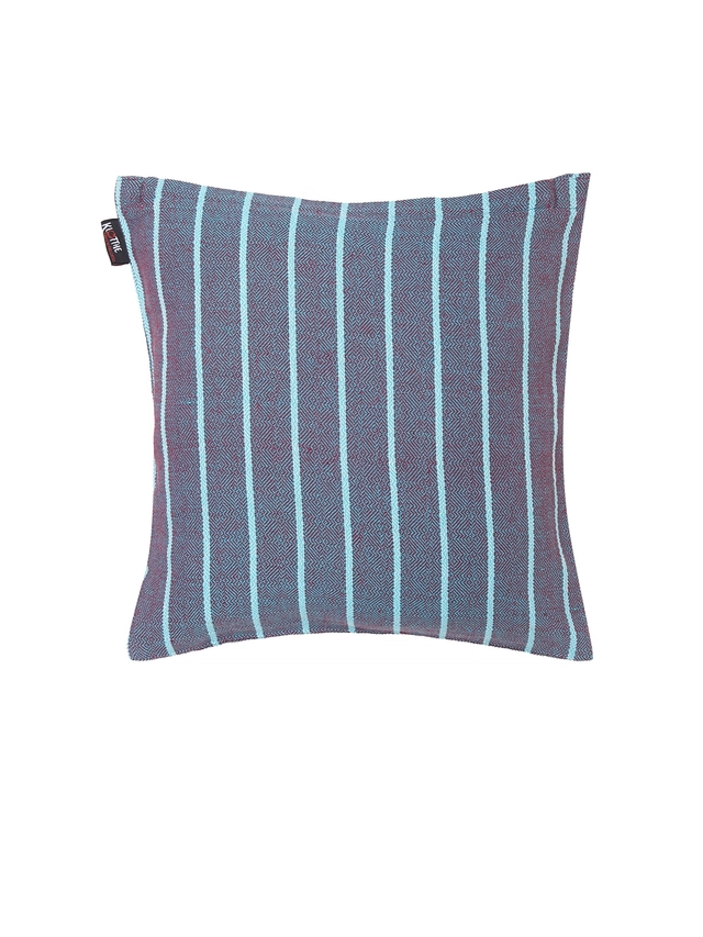 Cotton Cushion Cover (Blue, 16x16 inches)