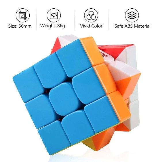 Plastic Rubik Cube (Multicolor)