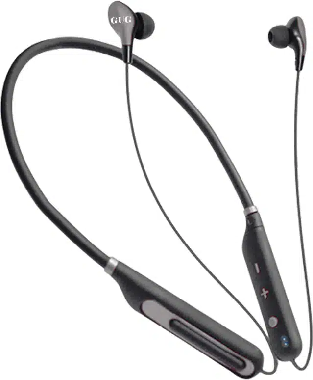 GUG 225 Oneplus Series Bluetooth Neckband (Black & Grey)