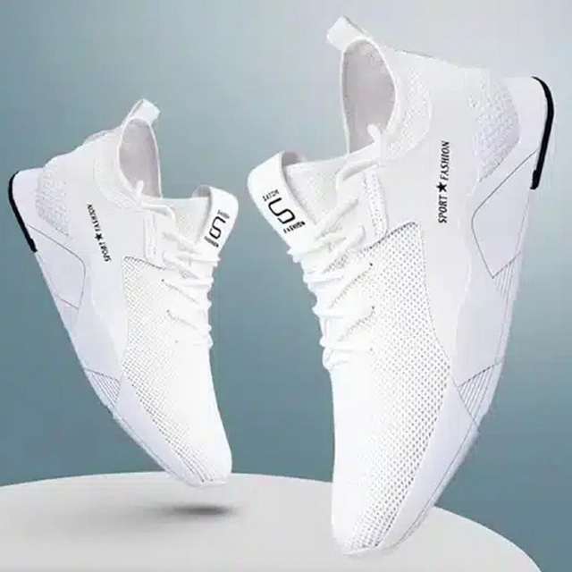 Mens Sports Shoe (White, 9) (Bp)