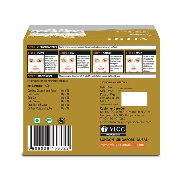 VLCC Gold Facial Kit (60 g)