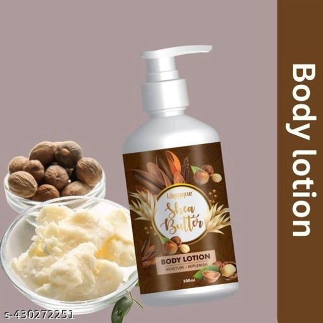  Lissyque Natural Shea Butter Body Lotion For Skin whitening, Nourishment, Glowing skin, SPF-30, Whitening Body Lotion ,Smooth & Glowing Skin , Long-Lasting Moisturization All Skin Type Body Lotion 300ml ( pack of 1)