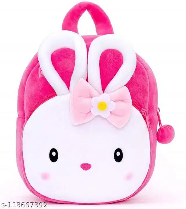 Plush School Bag for Kids (Pink)