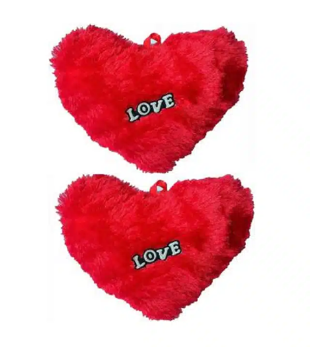 Heart Shaped Pillows (Pack of 2, 30 cm)