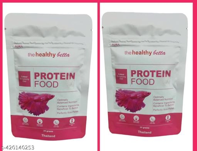 The Healthy Betta Protein Pet Food for Fishes (25 g, Pack of 2)