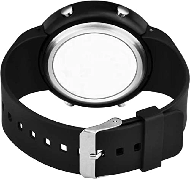 Adidas Round Shaped Digital Watch for Men & Boys (Black & White)