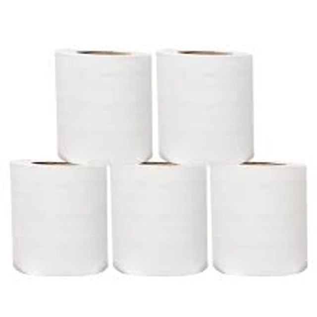 Toilet Paper Rolls (White, Pack of 5)