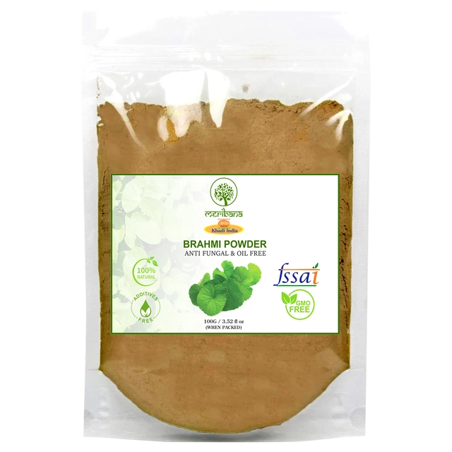 MeriBana Organic Brahmi Powder for Hair Care (100 g)